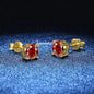 18K Plating Earrings S925 Sterling Silver D Color VVS1 Zircon Earring Stud for Women As Shinning As Diamond Wedding  Jewelry