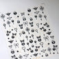 Gold Silver Metal Nail Stickers Dark Retro High-end Cross Nail Art Accessories Sticker Back Blue Nails 3D Decorations Decals DIY