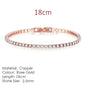 Fashion Multicolor Tennis Bracelet for Women 2.5/3/4/5mm Zirconia Charm Designer Tennis Chain Men Bracelet Wedding Jewelry KC128