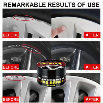 White Silver Aluminum Alloy Car Wheel Rim Scratch Refurbishment Paste for Electroplating Chrome Repair