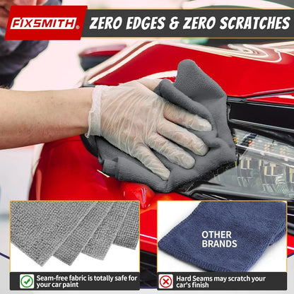 Thicken Microfiber Cleaning Cloths Lint Free Microfiber Cleaning Towel Cloths Reusable Cleaning Towels Absorbent for Car Window