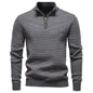 European New Fashion Autumn Winter Men's Thicken Casual Trendy Half Zipper Knitted Pullovers Male Simple Wool Sweaters Clothes