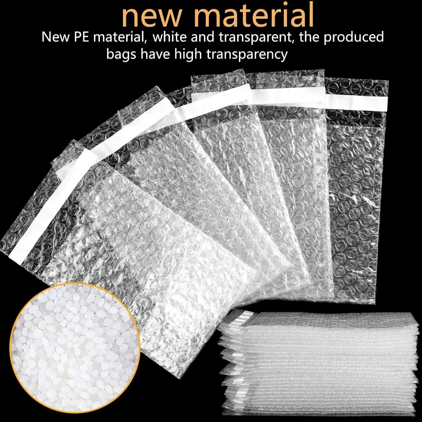 Transparent Bubble Mailers Self-sealing Plastic Shockproof Shipping Bag Self-adhesive Bubble Foam Packing Bags Cushioning Bag