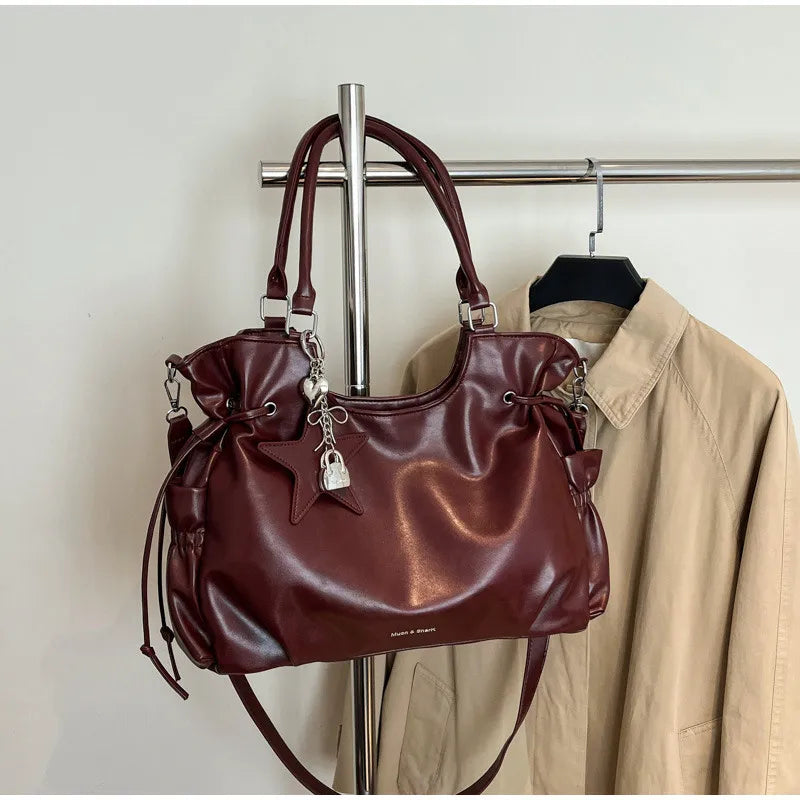 Fashionable Brand Design Tote Bag New Retro Shoulder Bag Casual Large-capacity Crossbody Bags Light Luxury High-end Women's Bags