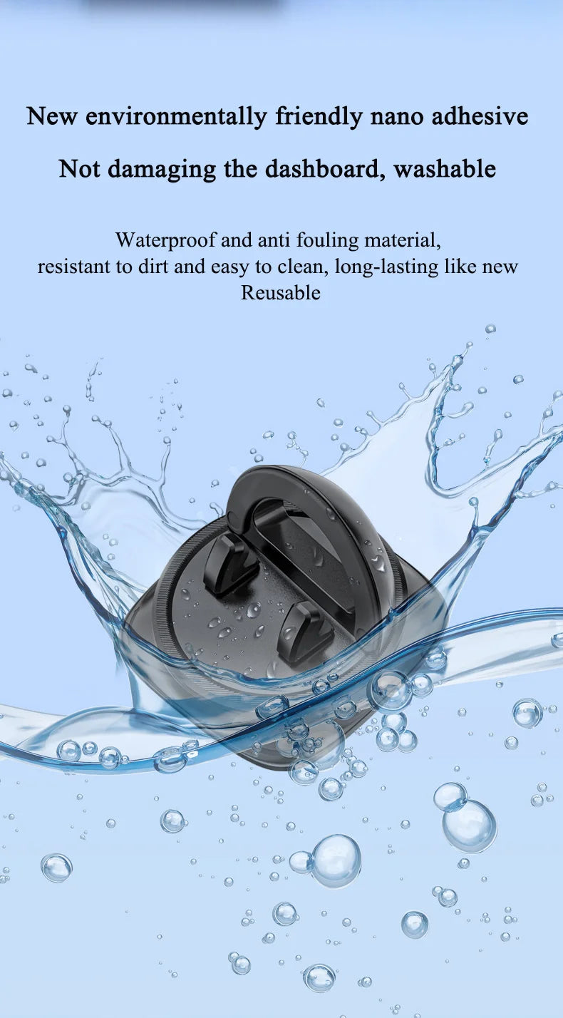 Dashboard Car Phone Holder 360° Rotation Universal Car Phone Mount With Non-Slip Silicone Replacement Tools For Smartphone