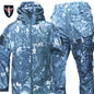 New Men's Winter Jacket Tactical  Sets Fleeced Sharkskin Windproof Waterproof Padding Suits Paintball Uniform Pockets Camo