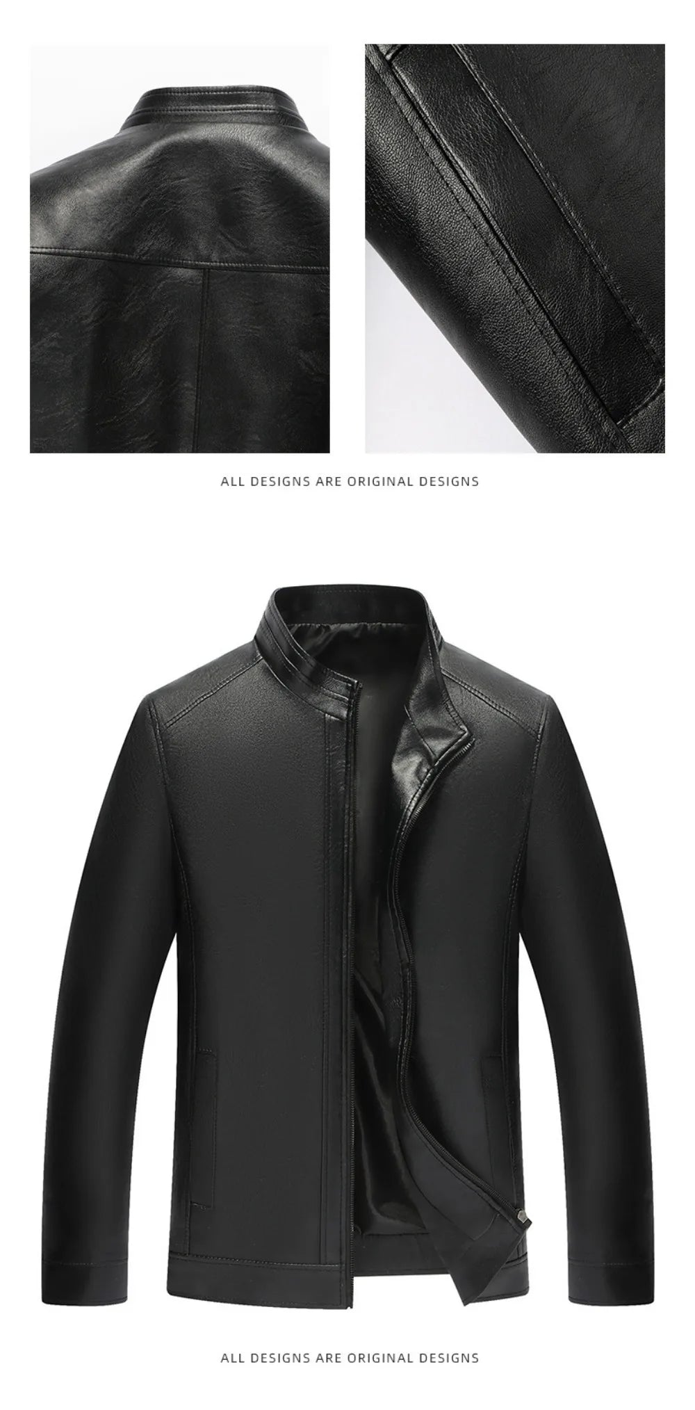 Winter Fur Leather Jacket Men Genuine Leather 2025 New Mandarin Collar Sheepskin Coat Male Leather Jacket Motorcycle Clothing
