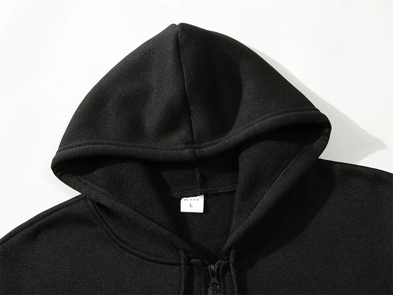 Customized Printed Zipper Hoodies Men Fashion Long Sleeve Zipper Up Sweatshirts Women Casual Personality Hoody Pullover Sudadera
