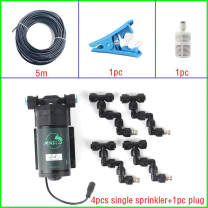 Reptile Rainforest Misting Spray System Greenhouse Humidification Cooling Nebulizer Irrigation Tools Terrarium Spraying Device