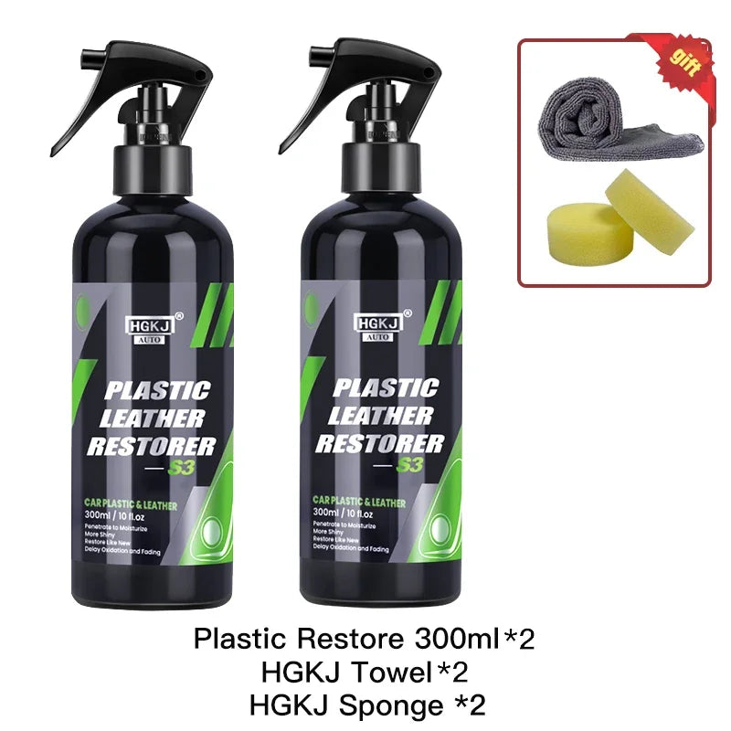 Car Product Hgkj S3 Liquid Leather Plastic Renovator Restorer Coat Wax Car Interior Seat Leather Restoration Repair Agent