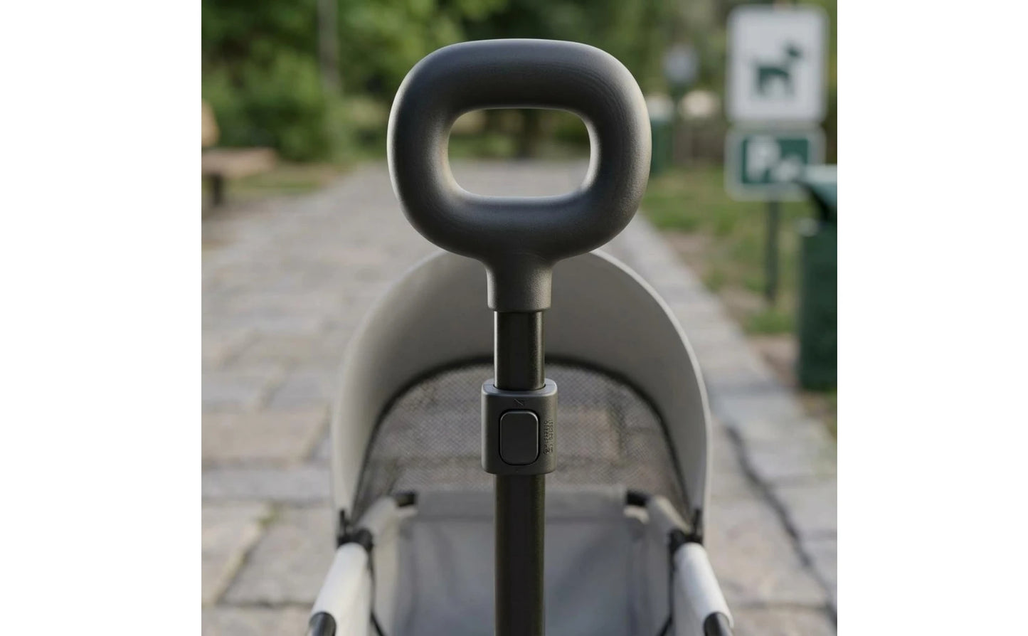 Foldable Pet Stroller Telescoping Handle Lightweight Pet Stroller Rolling Carrier Canopy Transport Body