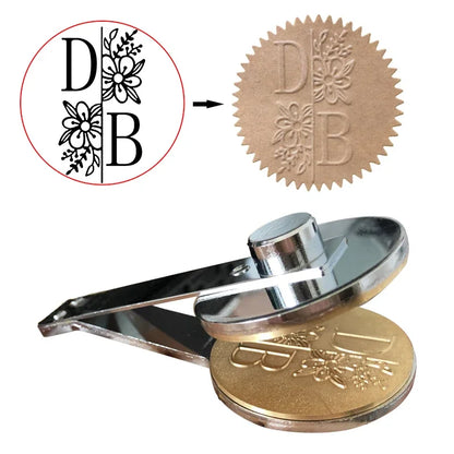 Wedding Embosser Stamp LOGO Custom Personalized Embossing Seal Customization for Letter Head Wedding Envelope Graduation Decora
