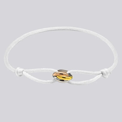 Zalman Wholesale GDS888 Luxury Unisex Bracelet 3 Metal Buckle Hand Chain Adjustable Men's Rope Bracelet for Women Jewelry Gifts