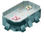 Foldable Pool For Family Non Inflatableframe Outdoor Swimming Pool Kiddie Pools Thickened Support Above Ground For 1~8 People Can Connected Water Pump