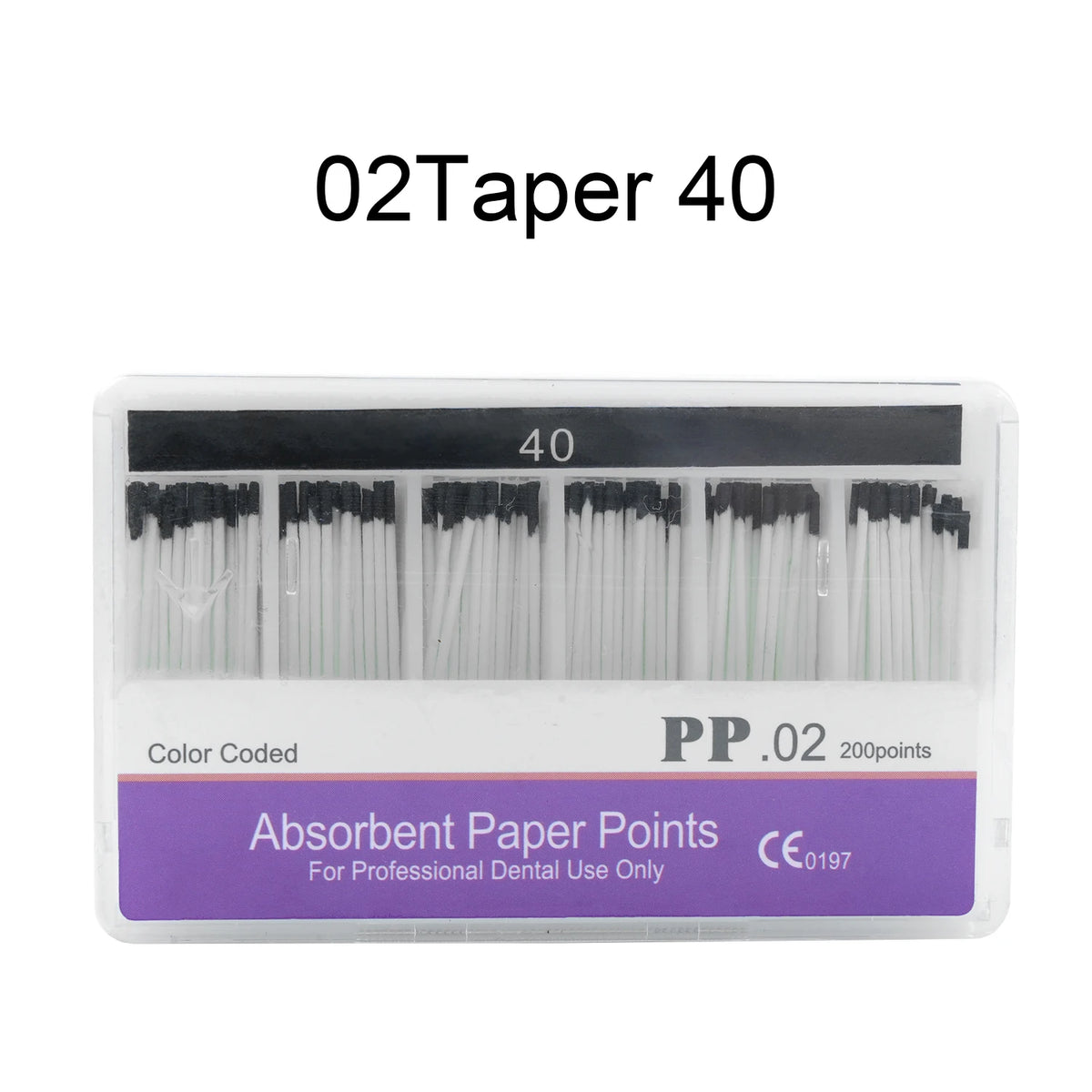 WELLCK 1 Box Dental Absorbent Paper Points Sterile Mixed Sizes 02 04 06 Taper 15-40# For Dentist Use Dentistry Materials