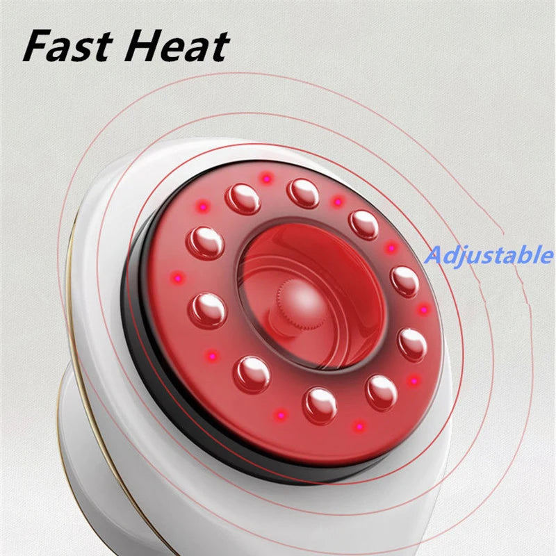 Electric Scraping Massage Cupping Body Massager Vacuum Cans Suction Cup Heating Body Back Neck Arm Guasha Massager