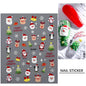 1sheet 5D Halloween Nail Stickers Pink/Green/Black Cartoon Pattern Nail Art Slider DIY For Sweet Cool Girl Cute Nail Decoration