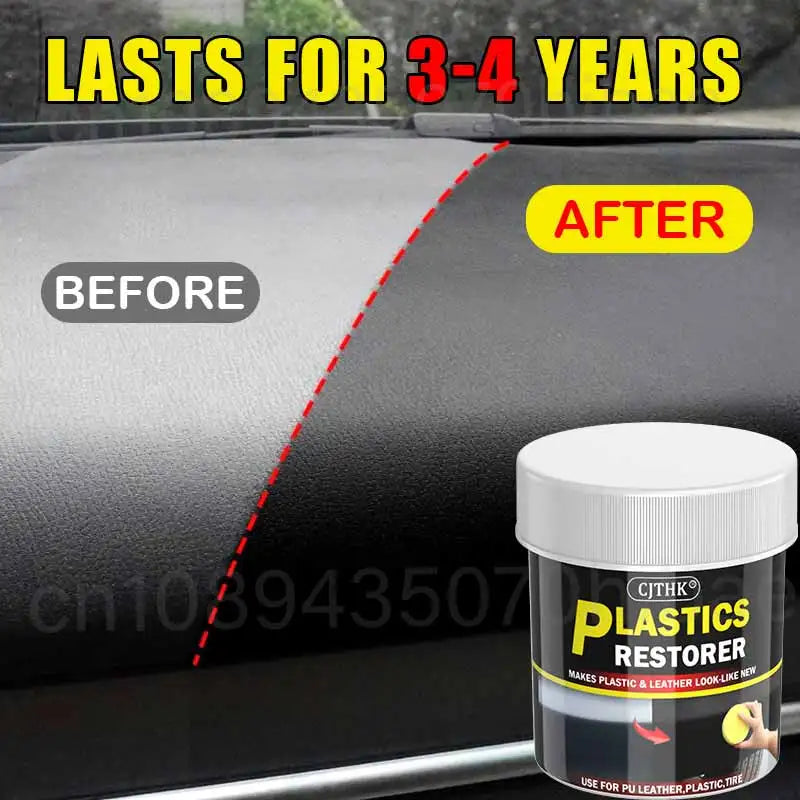Car Plastic Restorer Back To Black Gloss Car Cleaning Products Plastic Leather Restore Auto Polish And Repair Coating Renovator