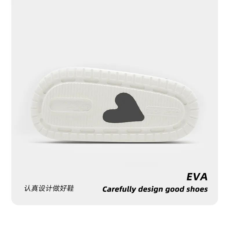Summer Indoor Outdoor Women Sandal Platform Style Soft EVA Non Slip Love Design Home House Slippers Beach Slides Flip Flops shoe