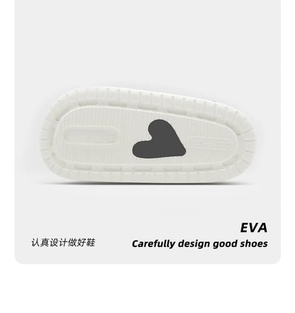 Summer Indoor Outdoor Women Sandal Platform Style Soft EVA Non Slip Love Design Home House Slippers Beach Slides Flip Flops shoe