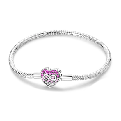Original 925 Sterling Silver Bracelets 17-20CM Love Heart Flowers Butterfly Charms Beads Bracelet For Women Fashion Jewelry Gift