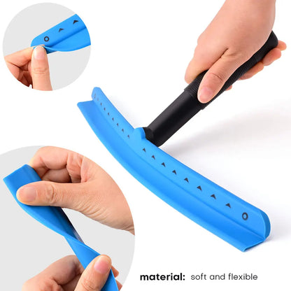 EHDIS Household Bathroom Mirror Scraper Car Glass Window Wiper Film Tint Tool Soft Blade Shower Squeegee With Anti-Slip Handle