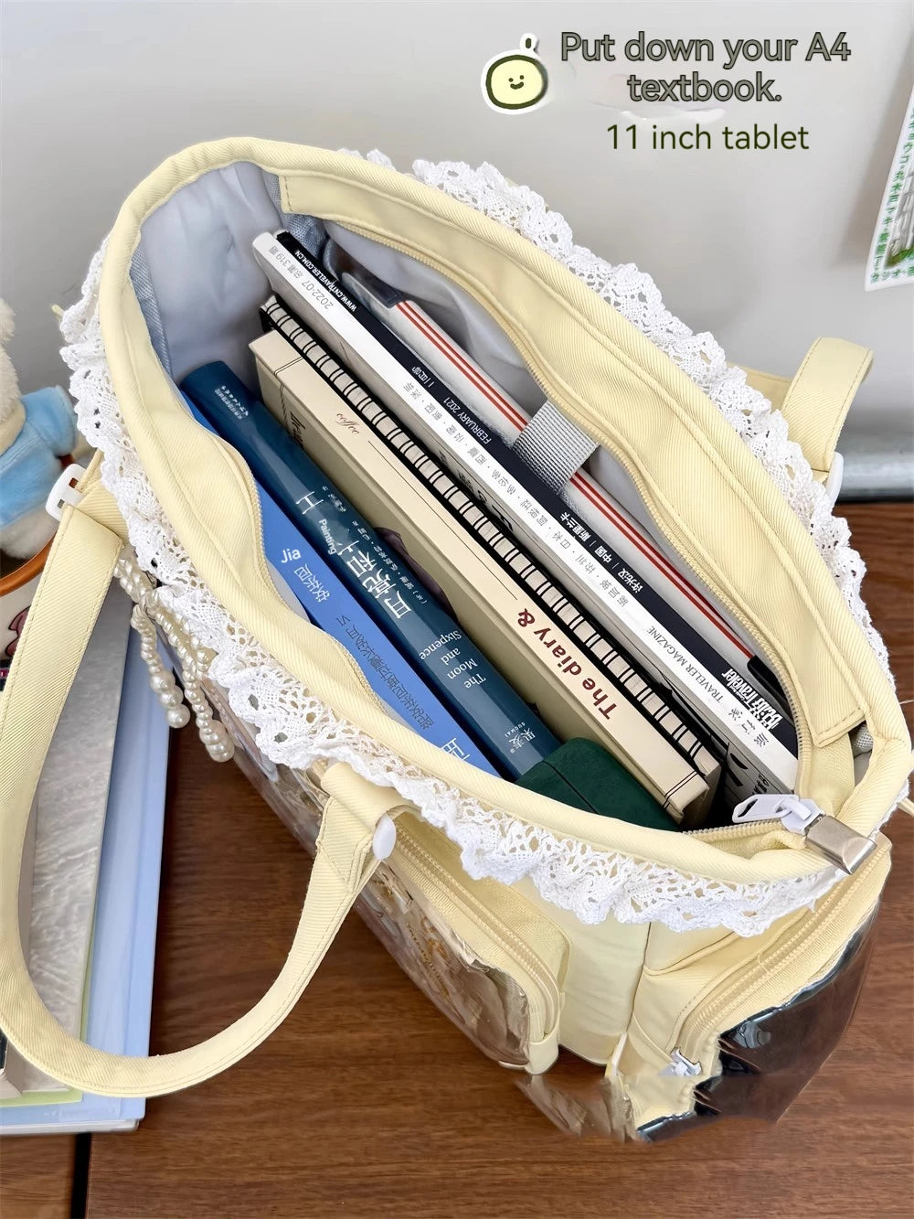 Ballet Girl Has A Large Appetite Itabag Japanese 2D Single Shoulder Cross Body Goods Bag Gift For Friends Only No Dolls No Card