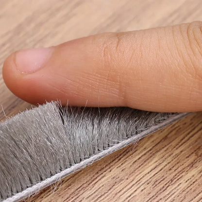 Door Sealing Strip Self-adhesive Door Bottom Gap Filling Sealing Strips Insect Proof Brush Strip Windproof Soundproof Door Tape