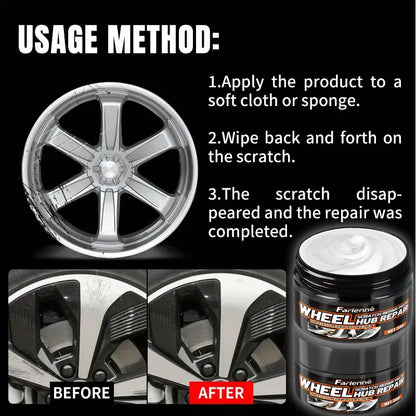 FARIENNE 30g Wheel Hub Scratch Repair Paste Waterproof Anti-Fouling Alloy Rim Refurbishment Cream For Car Wheel Scratch Removal