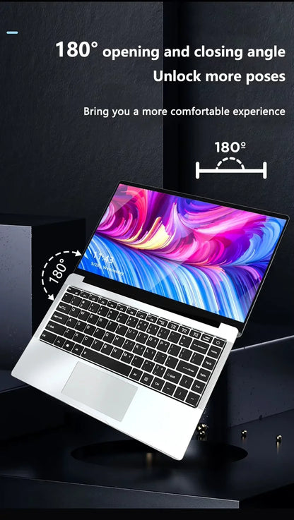 2026 Portable Windows 11 Pro Laptops Intel Core I7 8650U 16GB RAM 1TB SSD Office Gamer Study Notebook Computer PC