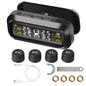 Solar Power External Sensor 2025 Auto Security Alarm Tyre Pressure Car TPMS Tyre Pressure Monitoring System Digital LCD Display