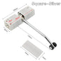 180 Degree Automatic Door Closer Metal Adjustable Heavy Duty Safety Spring Silence Durable Convert Hinged Door Interior Exterior