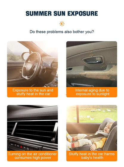 BLALION Car Sunshade Covers Cover Universal Windscreen Folding Visor Reflector Windshield Auto Sun Shade Protector Accessories