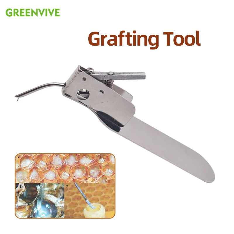 Beekeeping Grafting Tool Bee Queen Larva Transferring Needle with Spare Tongue Eggs Rearing Move Needle Shift Beekeeping Tools