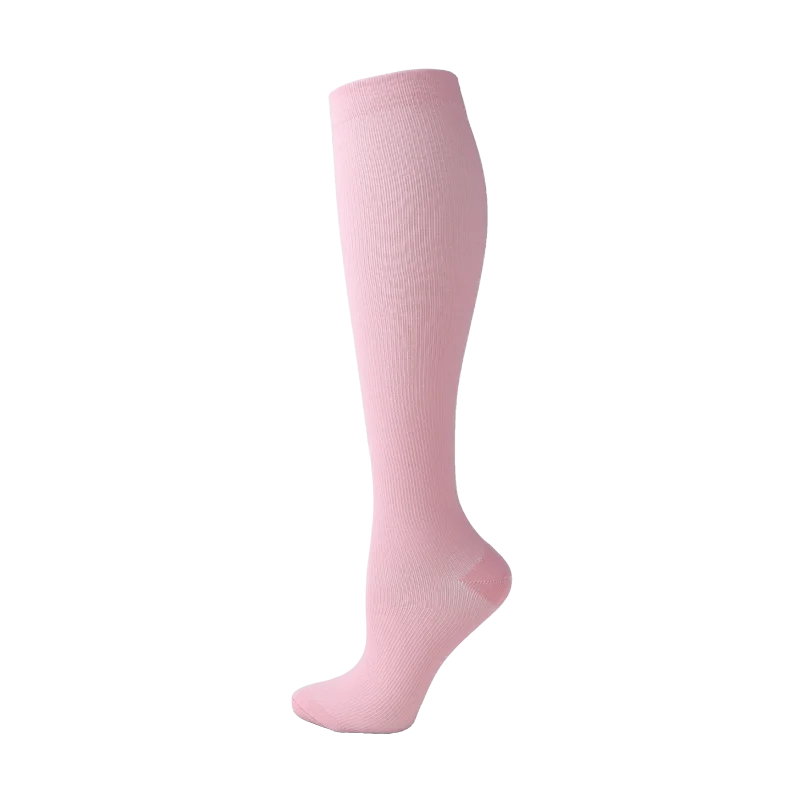 19 Styles Compression Stocking Blood Circulation Promotion Slimming Compression Socks Anti-Fatigue Comfortable Solid Color Socks
