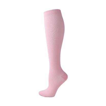 19 Styles Compression Stocking Blood Circulation Promotion Slimming Compression Socks Anti-Fatigue Comfortable Solid Color Socks