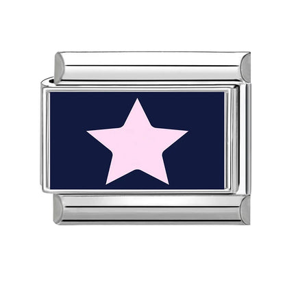 2026 Women Colored Star 1976 Eyes Heart Swan Watermelon Charms Italian Links Fit 9mm Bracelet Stainless Steel DIY Making Jewelry