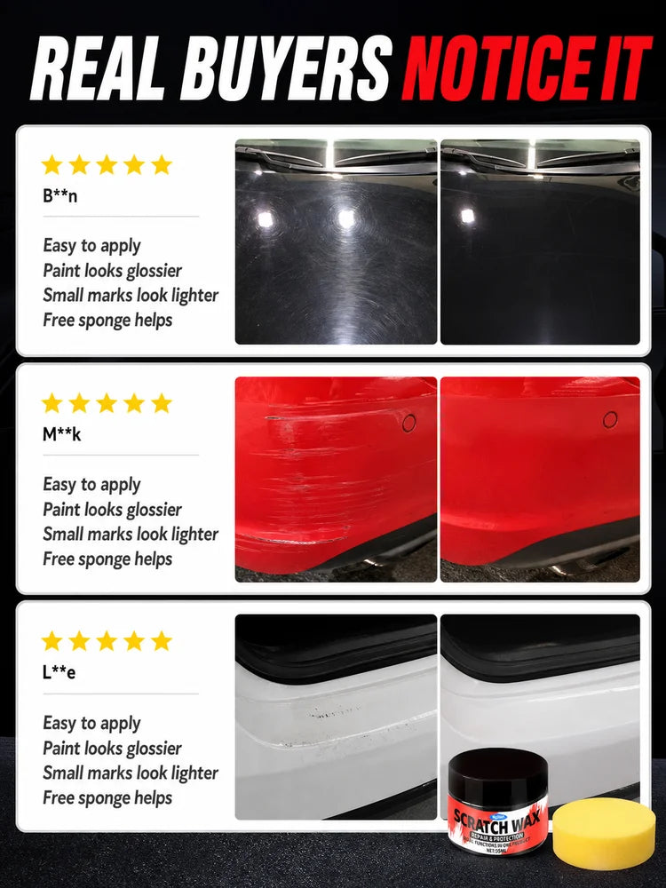 Car Scratch Repair Cream Cerium Oxide and Nano Coating for Deep Scratches Restore Shine for Auto Body Car Detailing