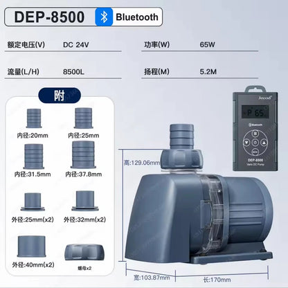 Jebao New Ultra Quiet Water Pump Bluetooth APP Control DEP Series for Fish Tank Aquarium Diving Water Circulation Filter Pumps