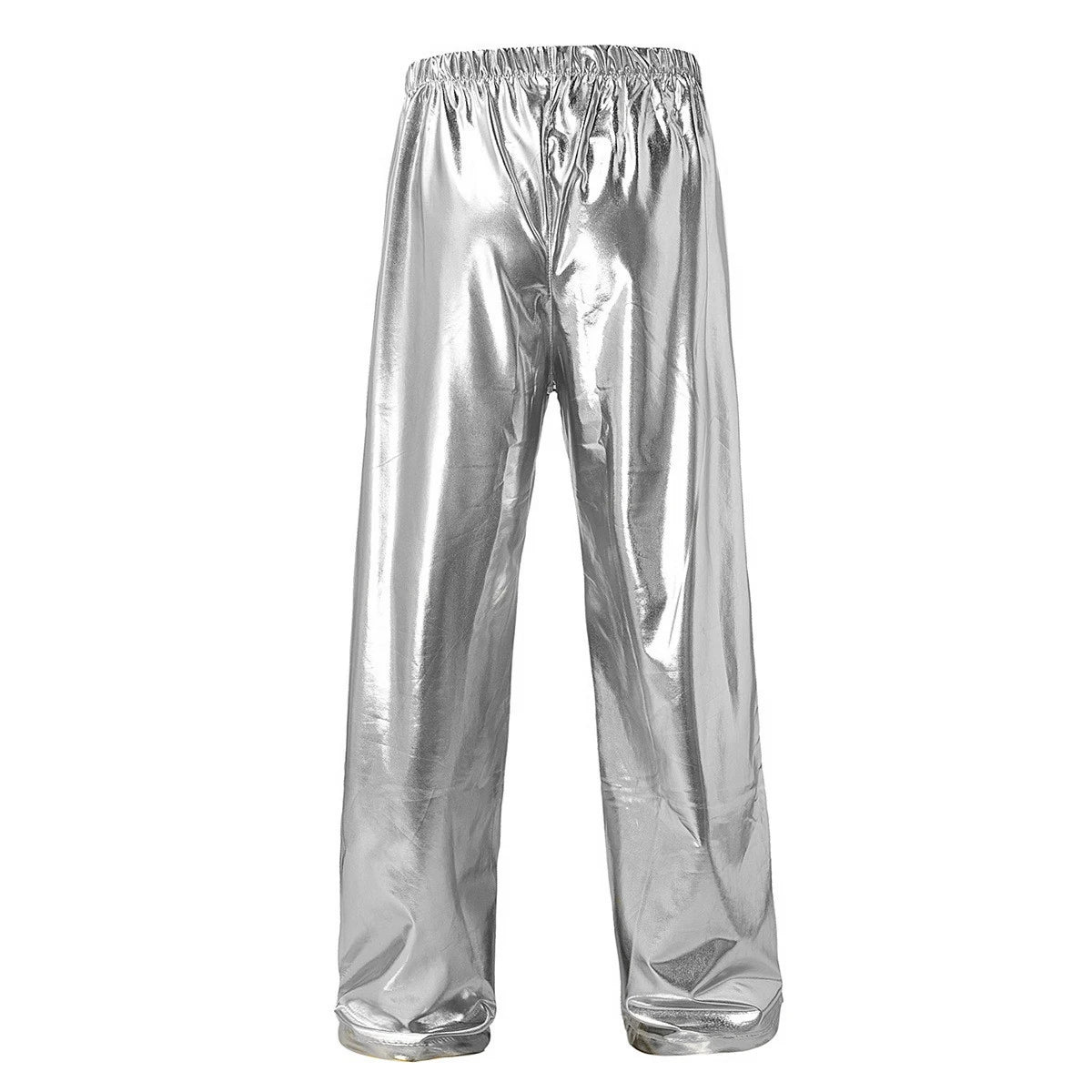 2026 Men's Blue Shiny Trousers, Fashion Casual Pants, Gold Red Green Silver Available, Size S,M,L,XL,XXL,3XL