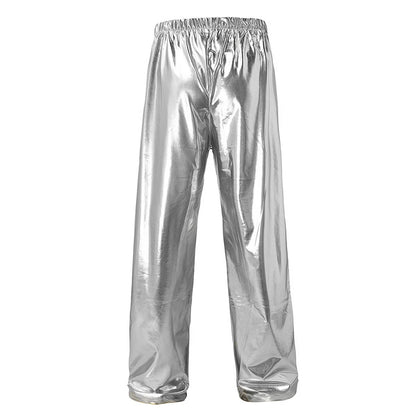 2026 Men's Blue Shiny Trousers, Fashion Casual Pants, Gold Red Green Silver Available, Size S,M,L,XL,XXL,3XL