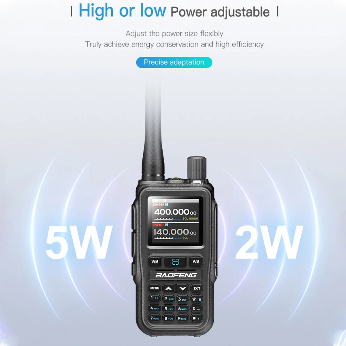 BAOFENG UV-5R Mini Walkie Talkie Full Band Bluetooth Programming Wireless Copy Frequency 999CH AM FM Type-C Long Range Ham Radio