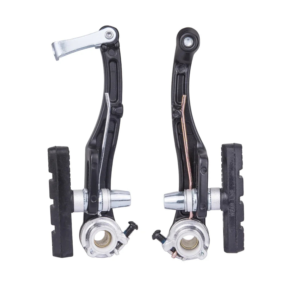 2sets Bicycle V Brake Sets Aluminum Alloy Mountain Bike V-Brake Caliper Removable Adjustable Cycling Brake Caliper Accessories