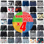 4/10piece Men's European And American Size Printed Fashionable Underwear Comfortable Plus Size Boxer Shorts Casual Sports Shorts
