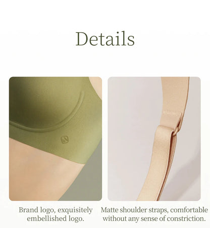 SUJIIN Sexy Seamless Wireless Bras for Women Push Up Padded Soft Support Invisible Lift V Neck Bralette Smooth Bra Female MX208
