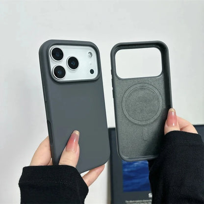 Liquid Silicone Magnetic Phone Case For iPhone 17 Air 16 13 15 14  Pro Max Plus for Magsafe Shockproof Protective Cover Funda
