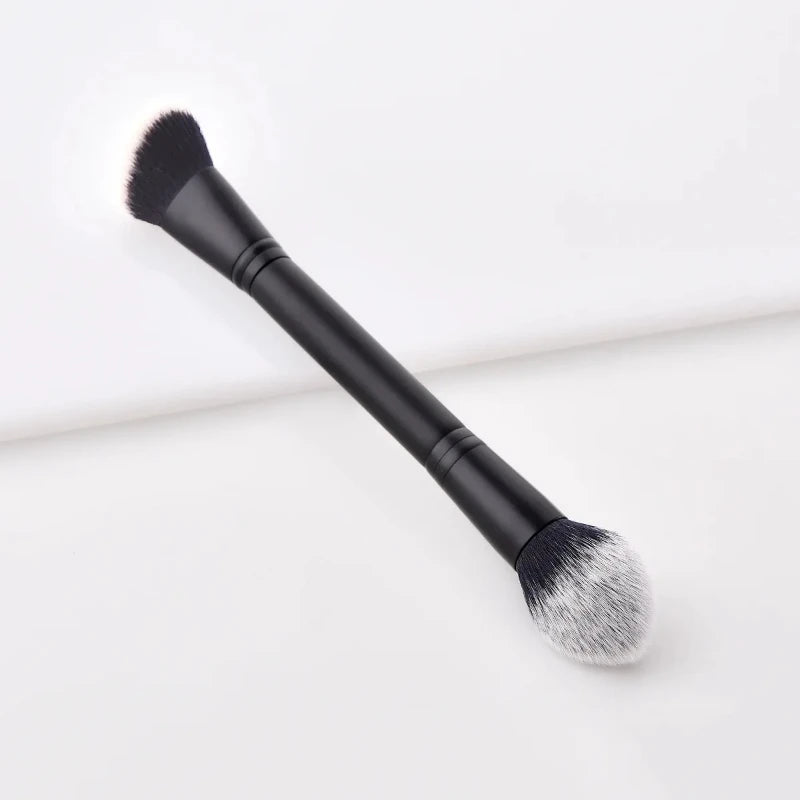 Double Ended Makeup Brushes Face Brush Repair Brush Contour Brush for Liquid Cream Powder Face Beauty Cosmetic Tools