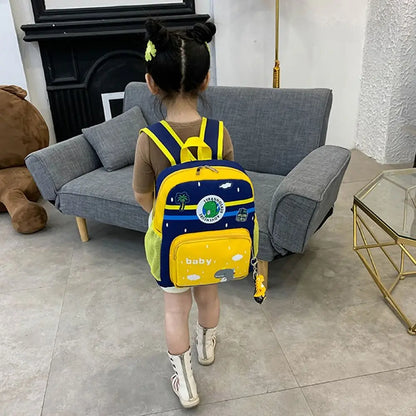 Durable Cute Backpack Cartoon Dinosaur Waterproof Students Bag Kindergarten Large Capacity School Bag for Children