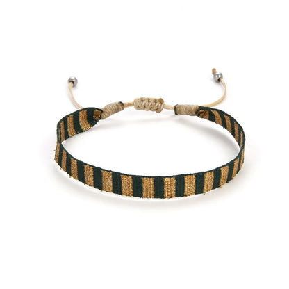 KKBEAD Wholesale Handwoven Bracelet Colombia Cloth Braided Wristband Bracelets for Women Men Gift Hippie Boho Friendship Jewelry