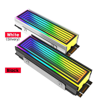 5V ARGB Sync Computer 2280 SSD M2 Radiator PC RGB M.2 Nvme Cooler Heatsink Endless Abyss Effect